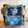 1PC Japan Pokemon Cards S-Squirtle Printed Blanket, Cozy and Warm Blanket for Sofa, Bed, Camping,Holiday Gift for Family Friends