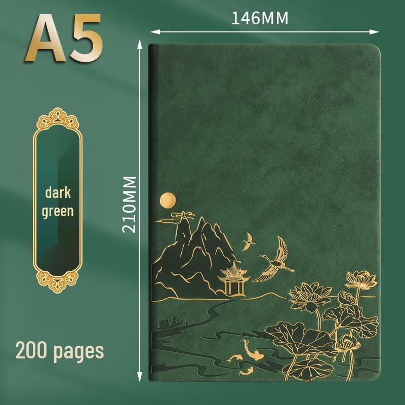A5 Retro Chinese Style Notebook Gift Set for Business and Office