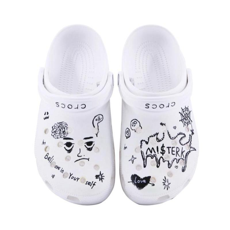 Crocs Classic Clog EVA Trendy Hole Shoes for Men and Women White