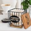 Fashionable Elegant Sturdy Coffee Storage Basket Solution Opening for Efficient Organization of Coffee Supplies