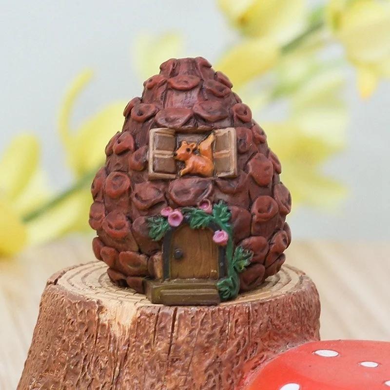 Miniaturen DIY Handwerk Feenfiguren Mini Haus Garten Dekoration Mikro Landschaft Harz
