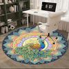 Colorful Peacock Office Carpet Chair Mats, Home Decor, Sofa Rug, Office Carpet Gift for All Rooms1118161a