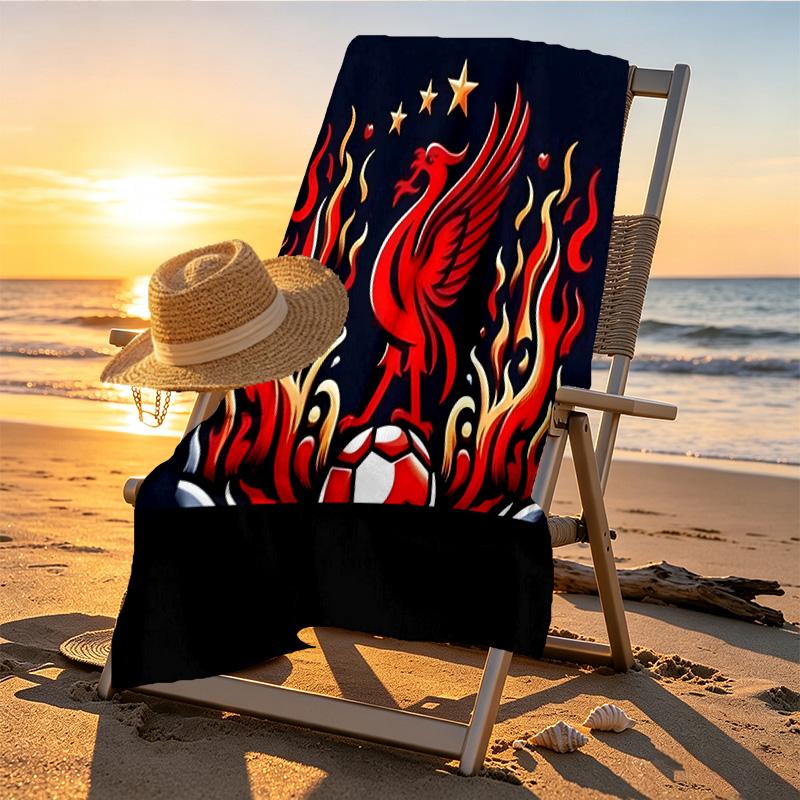 Football club.C Print Beach Towel Design, Soft, Lightweight. for Home Bathroom, Spa, Pool, Yoga, Surfing, Camping, Gift for Family, Friend