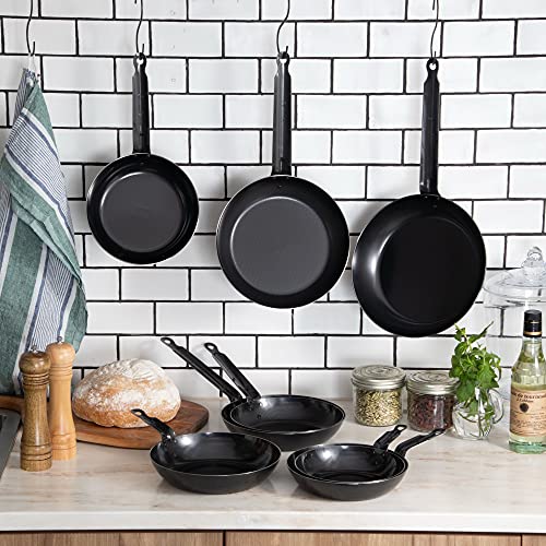 Endo Shoji TKG Eisenpfanne, 20cm, Innendurchmesser x Tiefe (mm): 203 x 40, Basisdurchmesser (mm): 135, Plattendicke (mm): 2.3, Gewicht (kg): 0,80. Im