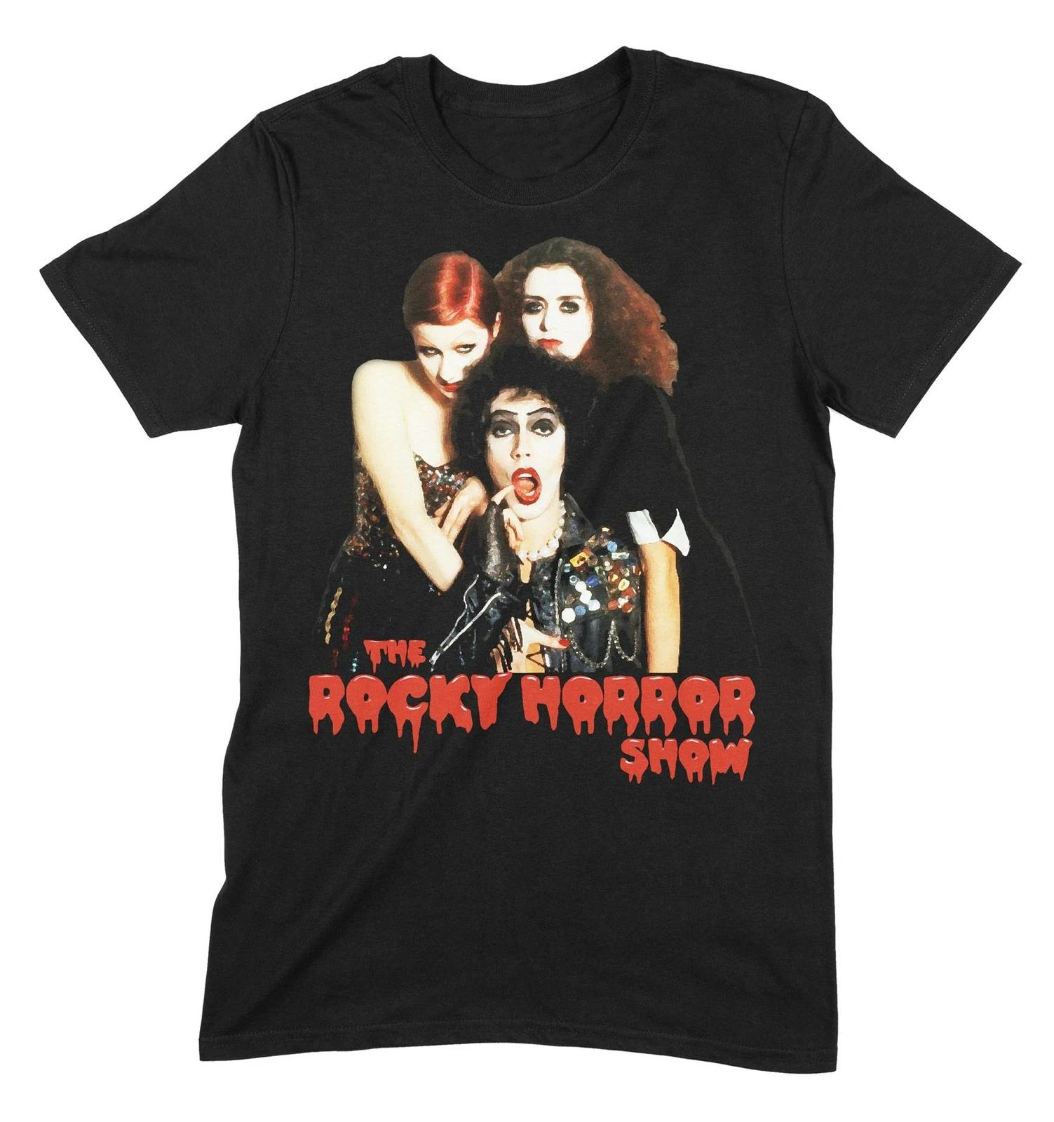 Rocky Horror Picture Show T Shirt - Frank N Furter Magenta & Columbia XL