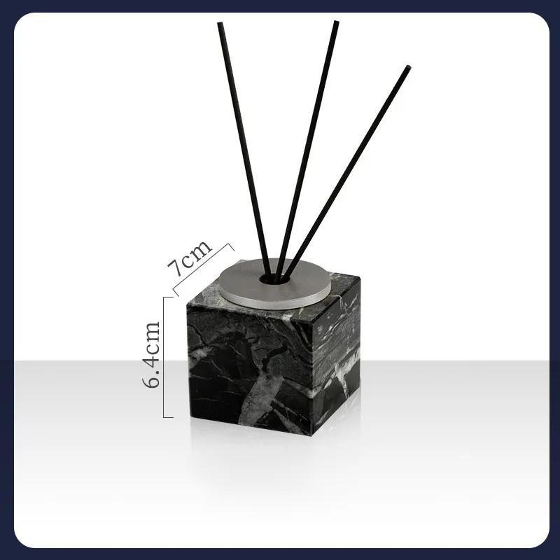 Mramorová aromaterapeutická láhev High-end hotelový pokoj Koupelna Nádoba na parfém Láhev Koupelnová dekorace Láhev s aroma difuzérem