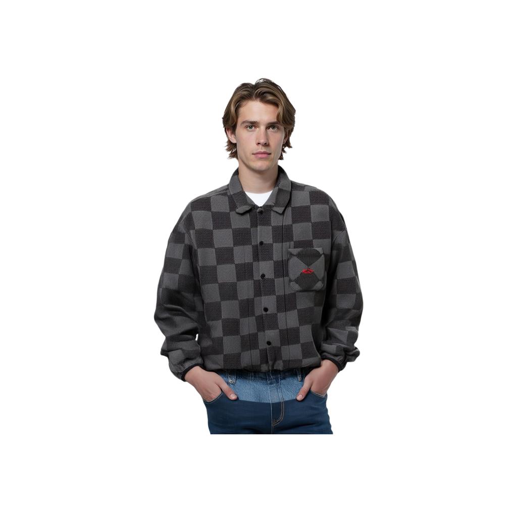 Vans FW24 TDC Designer Series Long Sleeve Button Down Shirt Men Shirts Black VN000K801O7