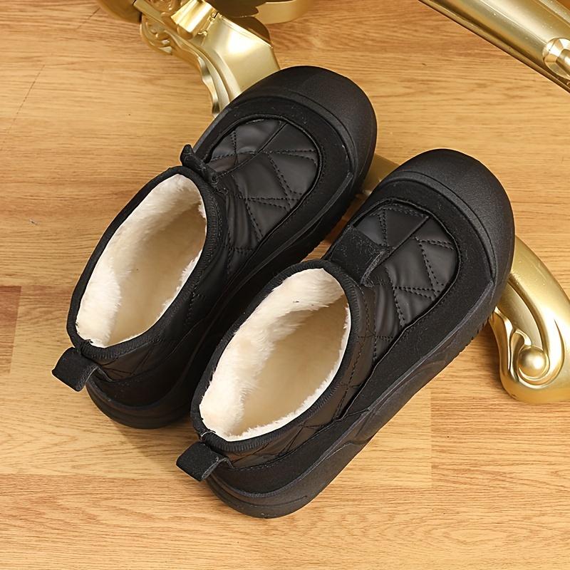 Women's Fleece and Thickened Snow Boots, Casual Anti-slip Ankle Boots