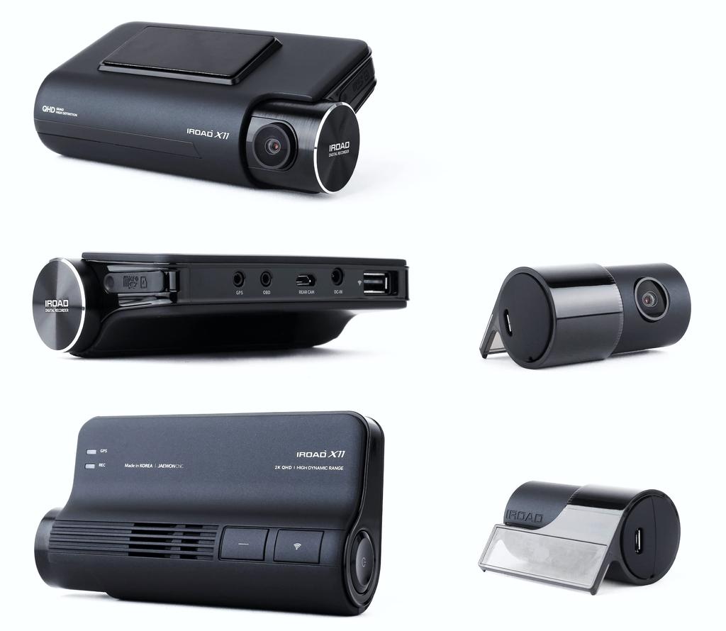 IROAD X11 Front and Rear 2 Camera Drive Recorder Front and Rear Million Images QHD Image Quality HDR Function Parking Monitoring WiFi Wireless LAN