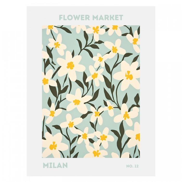Jolly and Dash Flower Market Milan Print