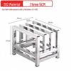 Heavy-Duty Stainless Steel Chopping Board & Knife Organizer