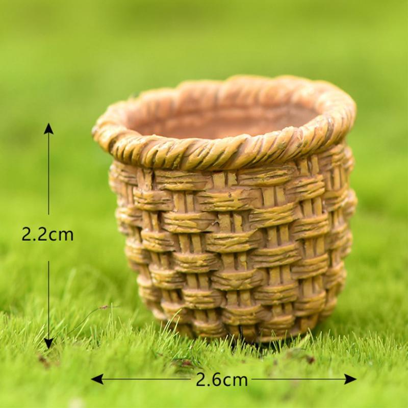 1 Stück 1:12 Puppenhaus Miniatur Harz Korb Modell Puppen Küche Zubehör