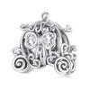 WOSTU 925 Silver Orignal Princess Charms Pendant Cartoon Girl Bead Fit Bracelet Necklace For Girl DIY Birthday Gift