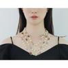 JMXD-Necklace Vintage Pearl Red Handmade Glass Ladies Long Necklace Sweater Chain Small Fragrant Style Jewelry