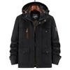 Large Size Jacket Men's Cotton Jacket Autumn Thin Outdoor Windproof Multi-pocket Suit