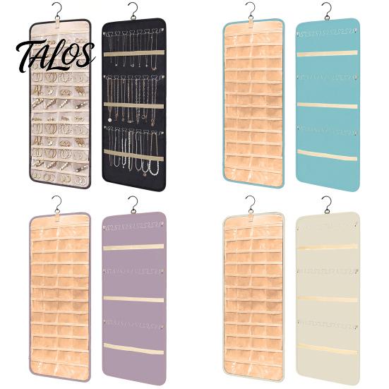 Multi-layered Jewelry Display Rack Hanging Organizer Necklace Holder Large Capacity Practical Space-saving Anti-tangle Earrings Rings Hanger Stylish