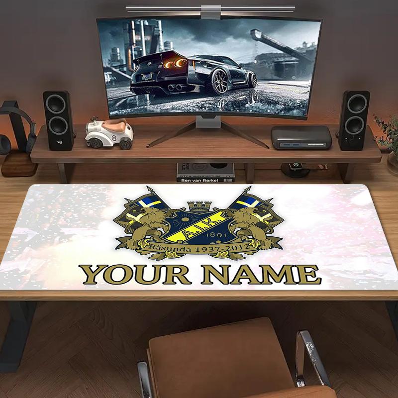 Custom Name AIK Mouse Pad Large Gaming Table Cushion Non-slip Laptop Tablet Big Mousepad XXL Mat Mini PC Playmat With Lock edge_XIA