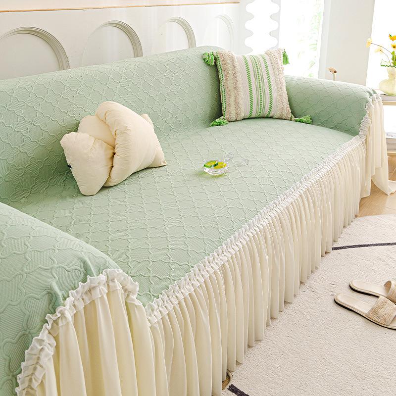 Cream Wind Cool Doudou Sofa Towel 2025 New Summer Cool Seat Cushion Anti-cat Scratch Full Cover Fixed Universal Cover Towel