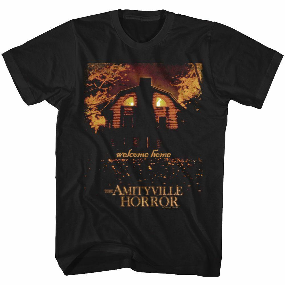 Amityville Horror Welcome Home Black Adult T-Shirt Mens Womens Tees Top S