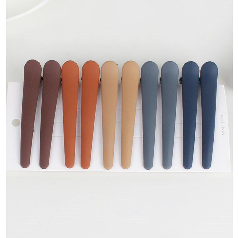 10PCS Hair Clips for Styling Colorful Plastic Duckbill Hair Barrettes Hair Sectioning Clips Hairdressing Tool Kit for