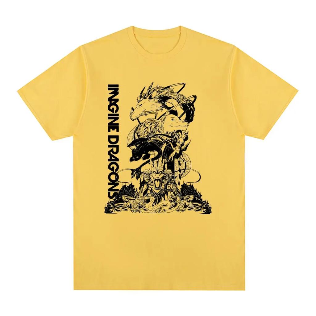 Imagine Dragons Vintage T-shirt Cotton Boyfriend Cool Fashionable Harajuku Men T Shirt New Tee Tshirt Womens Tops