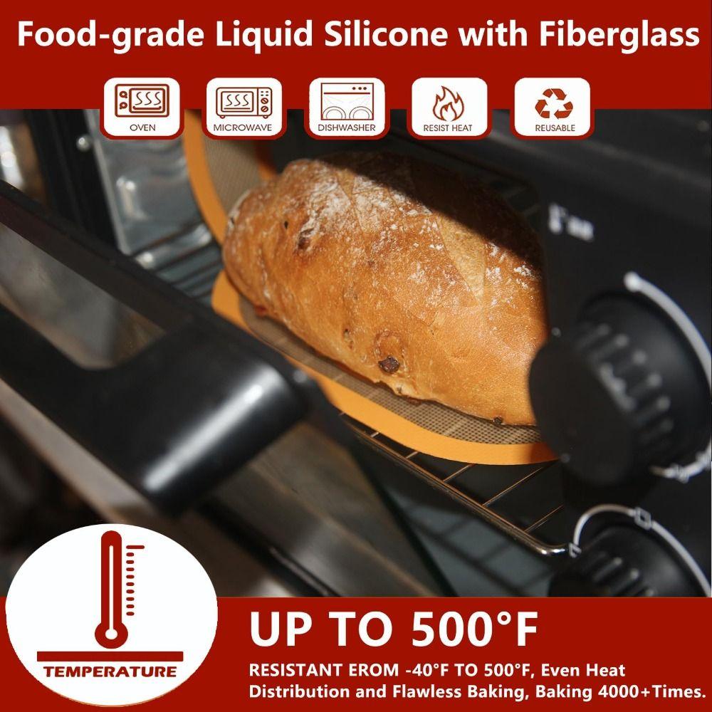 2Pcs Silicone Baking Mat Set Non-Stick Dough Transfer Mat Bread Kneading Pad  Kitchen Baking Tools