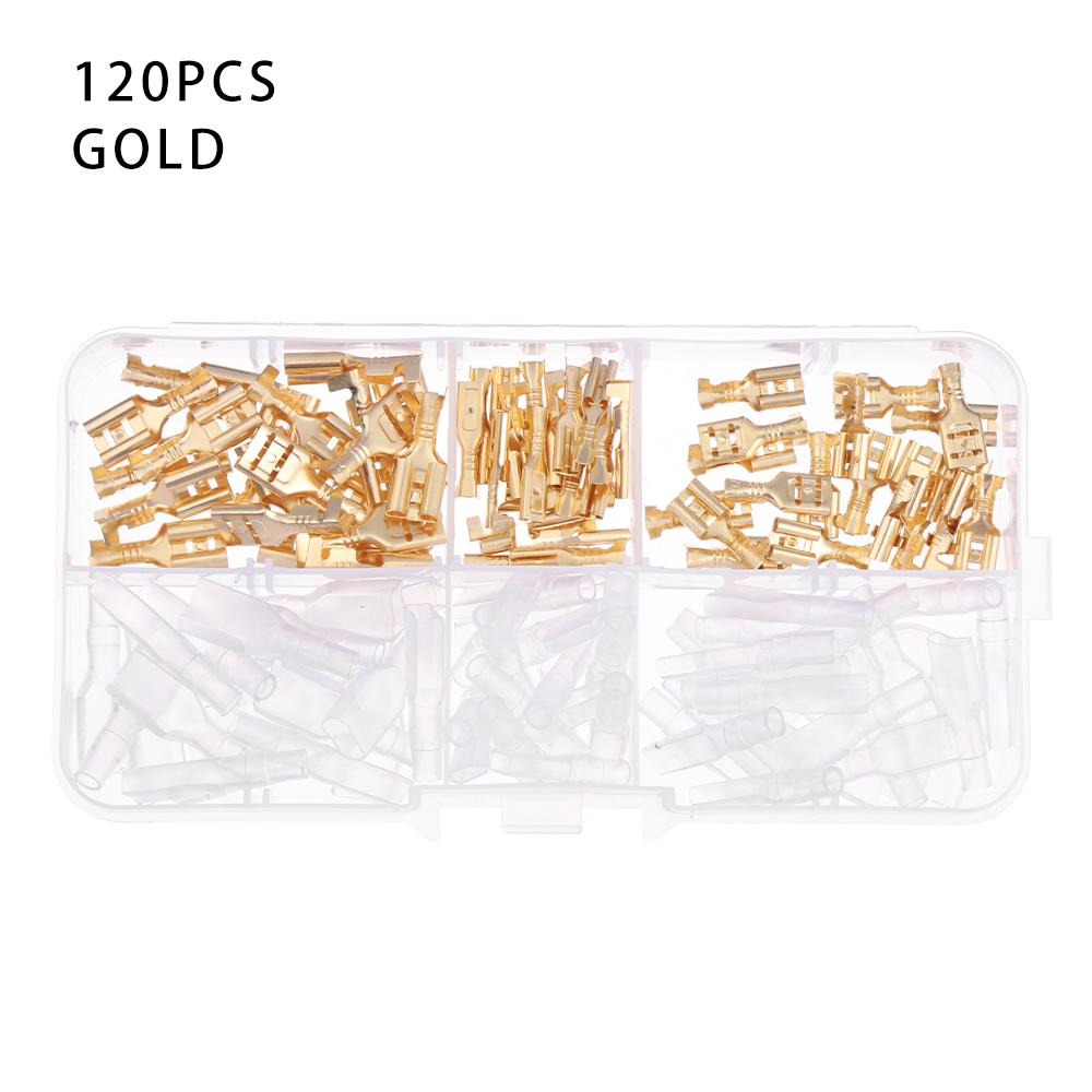 120/135/270/360PCS 2.8/4.8/6.3mm Male Female Electrical Terminals Connector Wire Connectors Plug Spring Insert Spade