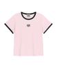 Malittepeulangsowajeobeo W Classic Logo Ringer Tee Light Pink