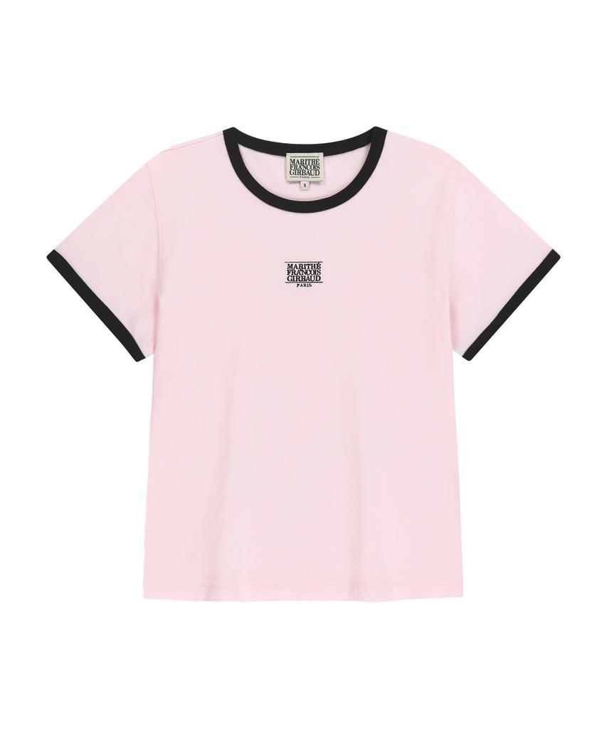 Malittepeulangsowajeobeo W Classic Logo Ringer Tee Light Pink