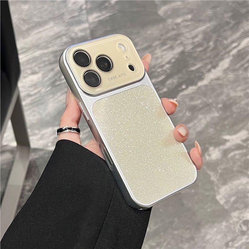 Applicable iPhone17Pro max mobile phone case large window starry sky glitter gradual change Apple 16 anti-drop protective case