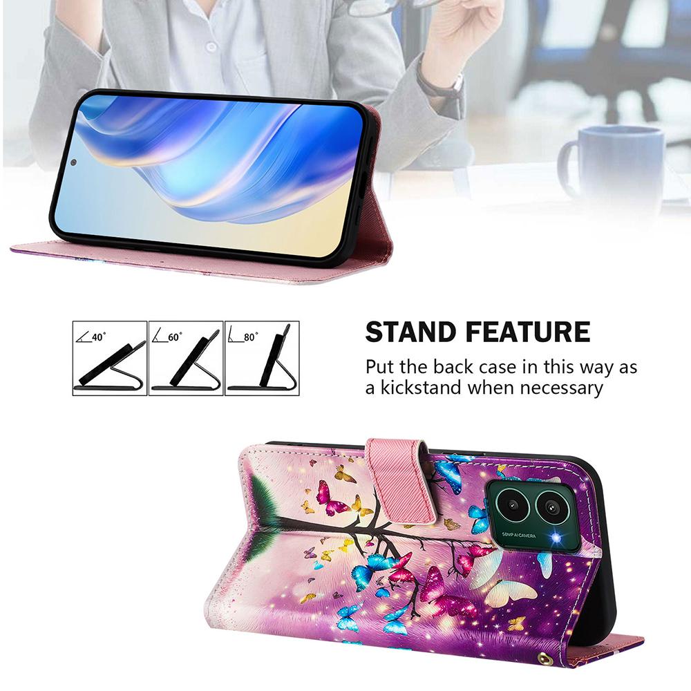 Coloured Drawing Wallet Case for Nokia HMD Pulse Plus Pro X30 X20 X10 G10 G11 G20 G21 G22 G42 G310 G400 C10 C20 C12 C22 C32