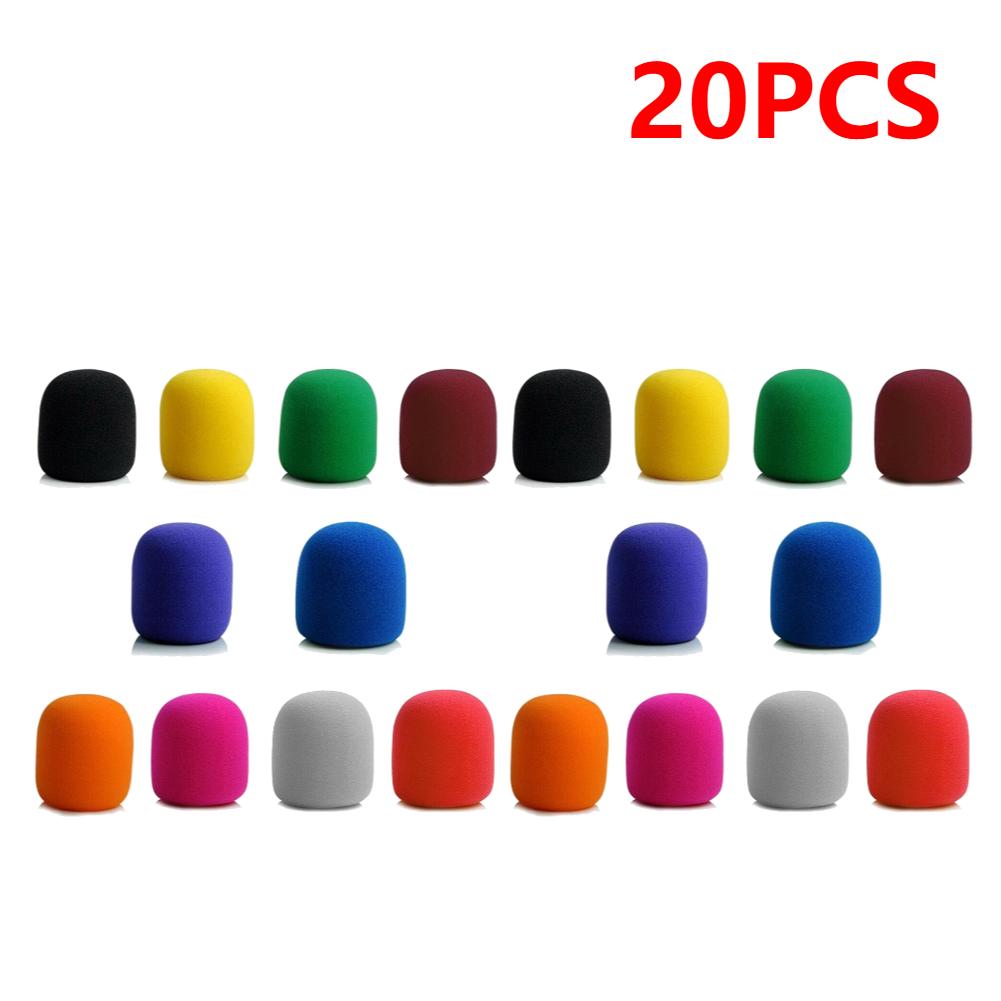 10/20pcs Thicken Microphone Foam Mic Cover Professional Studio WindScreen Protective Grill Shield Soft Sponge Microphone Cap
