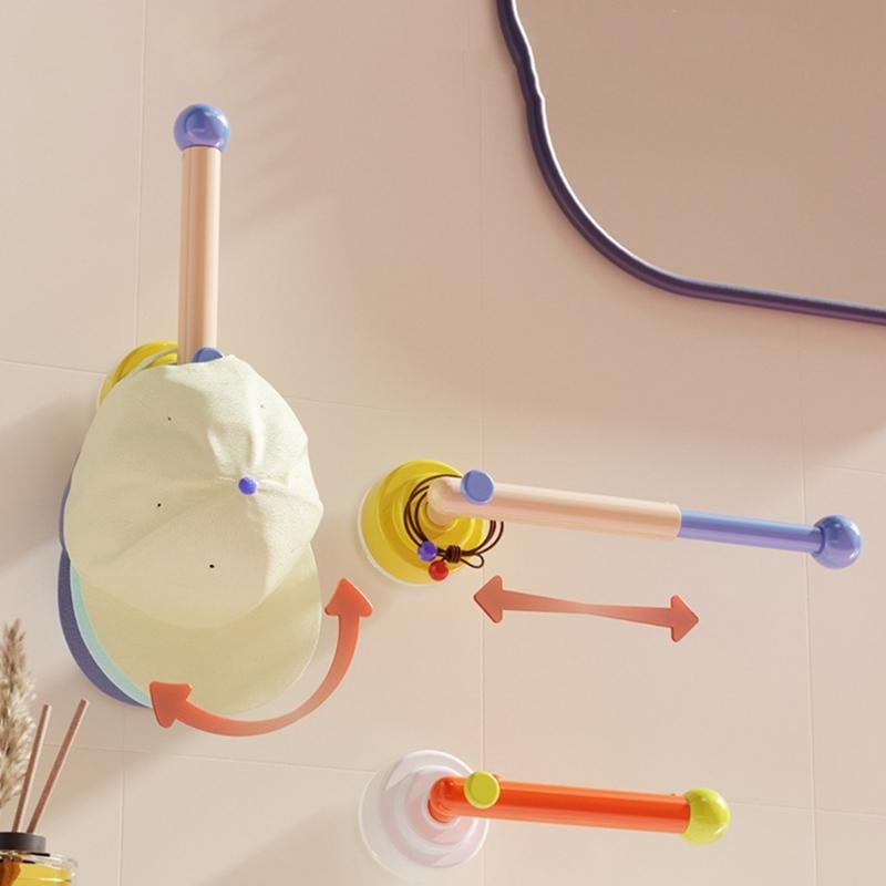 Adjustable Headband Holder Hair Accessories Organizers Storage Shelf Wall Mounted Cloth Hanger Scrunchie Organizers Stand