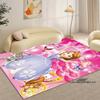 Cartoon Sofia die Erste Prinzessinnen-Muster Teppich - Raumdeko, Maschinenwaschbar und Weich, Perfekt für Schlafzimmer Spielmatte, Wohnzimmer