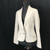 USED/Japan LAUTREAMONT Blazer Jacket Women M Light Gray Made In Japan