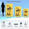 1pz Asciugamano da Spiaggia Banana Cartone Animato Hip-Hop Morbido Microfibra Asciugatura Rapida Assorbente per Piscina Vacanze al Mare