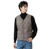 Herren Väter tragen gepolsterte warme Mittel- und ältere erhöhte Weste Futtertaschen Herren Diamant kurze Weste Bequem und stilvoll, um warm zu halten 2161