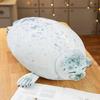 Angry Blob Seal Plush Pillow 3D Chubby Sea Lion Stuffed Animal Soft Sleeping Cushion Cute Gift For Kids Girls
