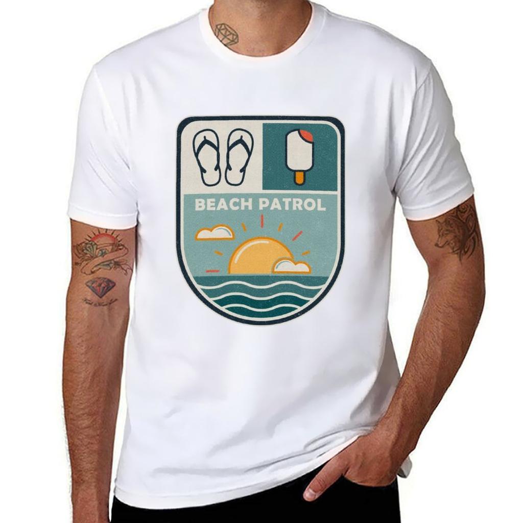 Beach Patrol Tshirt Basic Simple Casual Short Sleeve Tee