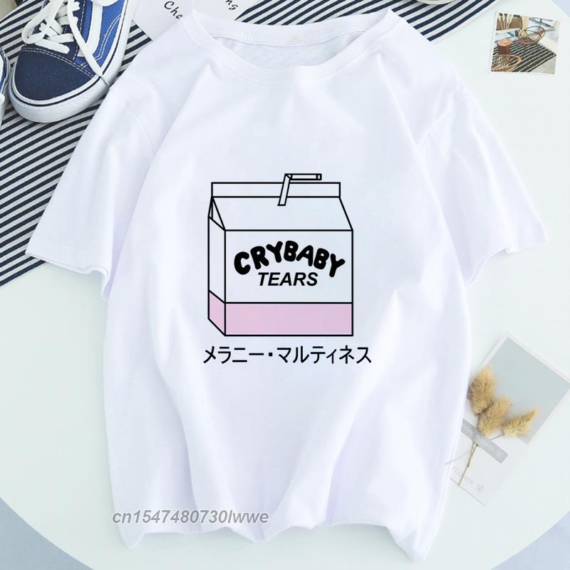 Crybaby Tears Japan Drink TShirt UnisexUnisex 2022 New 100 Cotton Streetwear Tshirt Aesthetic White Tops FemaleMale T Shirt