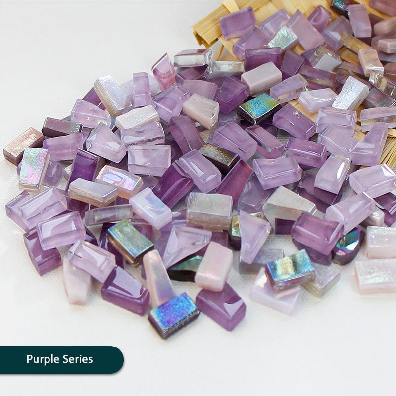 Diy Mosaic Fragments Irregular Shaped Handmade Stone Jade  Glass Particles