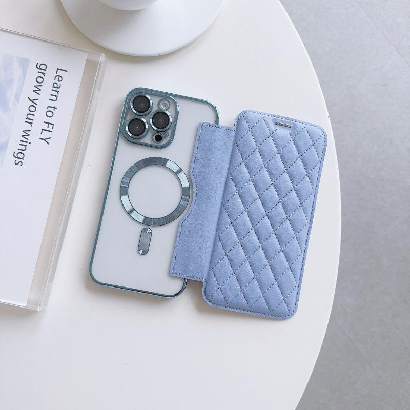 For Magsafe Card Holder Magnetic Wallet Leather PhoneCase for IPhone 16 15 14 13 12 11 Pro Max Plus Wireless Charging Book Cover
