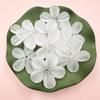50Pcs Receptacle Frosted Semi Transparent 28.5mm DIY Making Handmade Material 5 Petals Flower DIY Earring Hair Jewelry Accessories