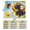 Bee and Flowers Warm Comfy Blankets For Bedroom Trend Throw Blanket Autumn Travel Car Flannel Bedspread