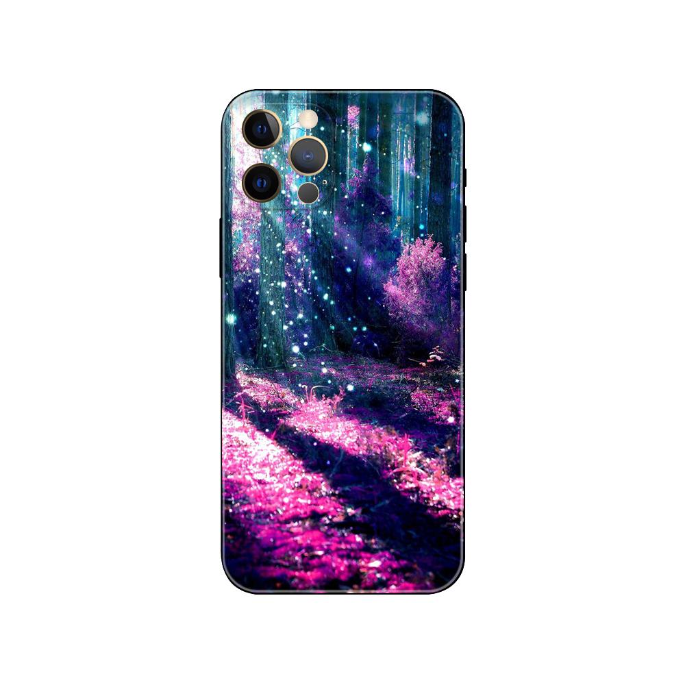 mountain landscape phone case for iphone 14 5s 2020se 6 6s 7 8 plus x 10 XR XS 11 12 13 mini pro MAX black tpu back cover