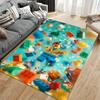 "Colorful Cartoon Block Character Carpet for Living Room Decor Floor Rug" Suitable for Use As an Anti-slip for Living Room Bedroom Sofas