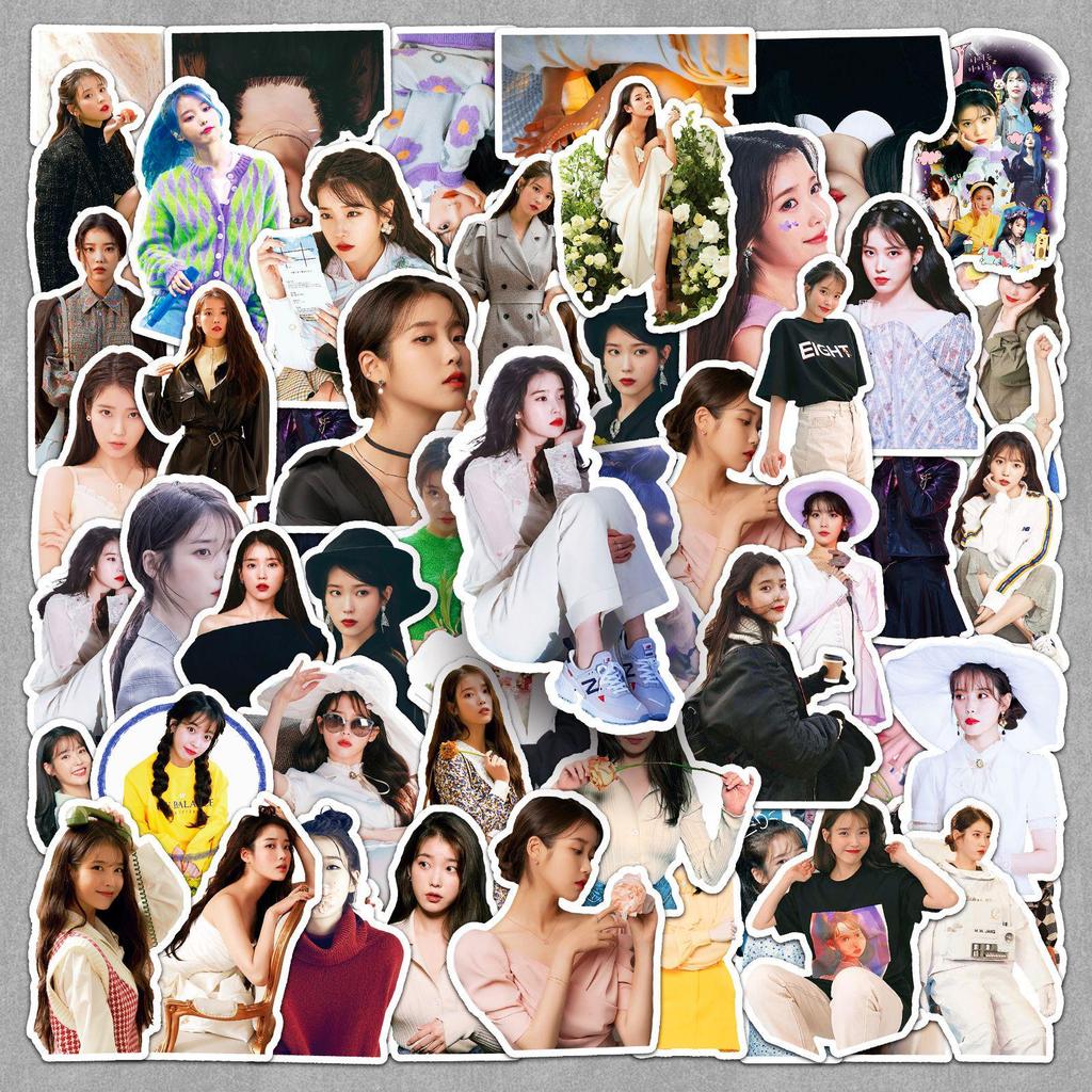 50 IU Actor Stickers: Creative Korean Decor for Notebooks, Planners, Luggage