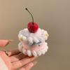 Plush Cherry Hairpin Cupcake Shape Mini Top Hat Cute Party Headdress  Gift