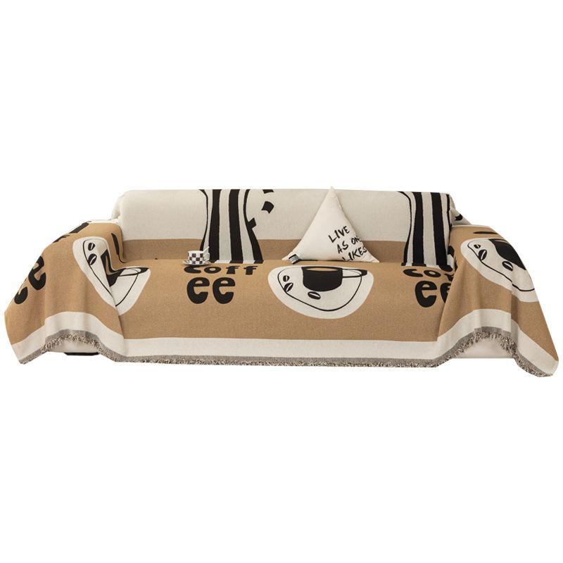 Desene Animate Pânză Prosop pentru Sofă Rezistent la Zgârieturi pentru Pisici Universal pentru Toate Anotimpurile Husă de Sofă Acoperire Universală Antipraf All-inclusive Antiderapantă.