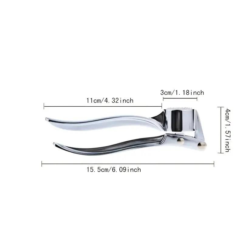 1pc Alloy Manual Garlic Press, Garlic Paste